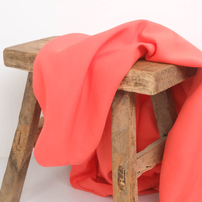 Alina Rose Coral Viscose - Maison Klem